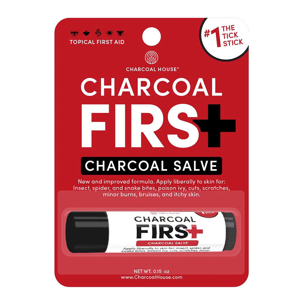 Charcoal House Topical First Aid Salve Stick, Charcoal, 0.15 Oz